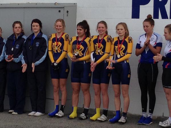 The Winning Team from Rangi Ruru Girls' School: L to R: Charlotte  Hand, Tessa Jenkins, Rose Marshall-Lee, Gabby Gray.